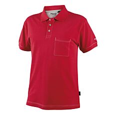 Wikland Polo-Shirt, elastische Ripp-Abschlüsse rot