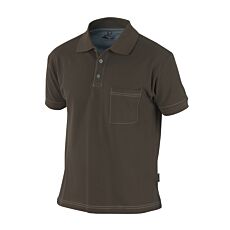 Wikland Polo-Shirt, elastische Ripp-Abschlüsse braun