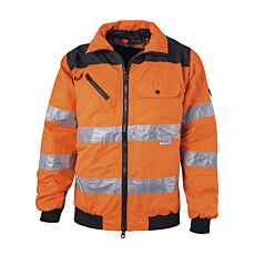 Veste de sécurité, matériau réfléchissant 3M Scotchlite orange