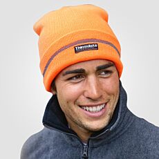 Bonnet de tricot néon, isolation Thinsulate orange fluo