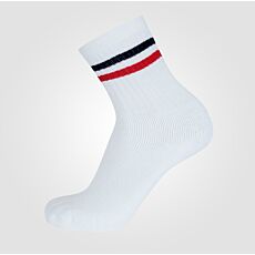 Chaussettes de tennis, lot de 5, semelle éponge blanc