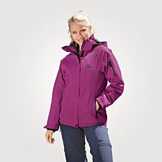 HTA Damen Outdoor-Jacke 3 in 1, leicht tailliert, wasserdicht