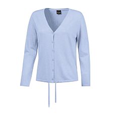 Gemusterter V-Neck Cardigan, weiche Qualität, ca. 62 cm