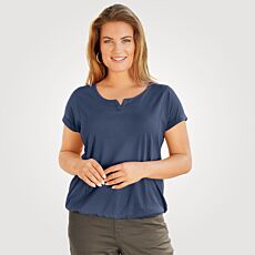 Damen T-Shirt mit elastischem Saum