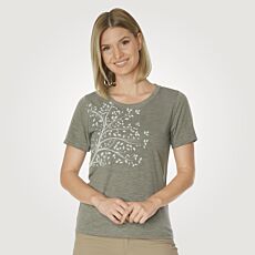 HTA T-shirt de sport avec imprimé arbre, séchage rapide