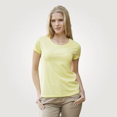 Basic T-Shirt in strukturierter Flammgarn-Optik