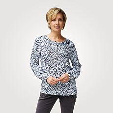 ARTIME Blouse, motif à pois, patte de boutonnage cachée