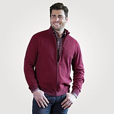 Cardigan avec structure gaufrée et fermeture éclair, env. 67 cm