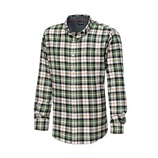 Chemise casual en flanelle, carreaux, poche poitrine