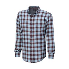 Chemise casual en flanelle, à carreaux, avec poche poitrine