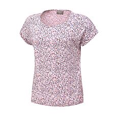 Damen T-Shirt aus Baumwoll-Modal-Mix rosa