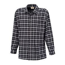 Chemise Explorer en flanelle à carreaux, manches longues anthracite