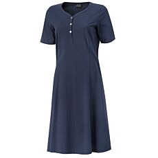 Damen Jersey Kleid, V-Ausschnitt marine