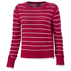 Damen Pullover mit Ajourmuster