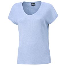 Damen Lurex T-Shirt mit angeschnittenen Ärmeln