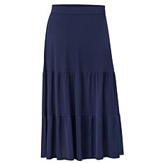 Jupe évasée à taille élastique navy