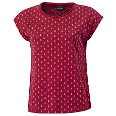 Damen T-Shirt mit Anker-Print, Rundhals