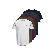 JACK&JONES T-shirts, pack de 5, multicolore