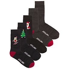 JACK&JONES Socken Weihnachten, 5er-Pack