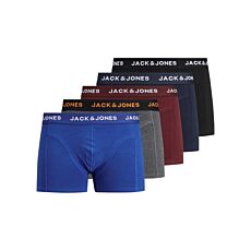 JACK&JONES Boxers, pack de 5, multicolore