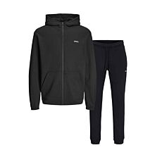 JACK&JONES Ensemble veste + joggings «JJ90», noir