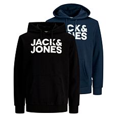 JACK&JONES Herren Sweathoodies, 2er-Pack