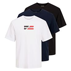 JACK&JONES Print T-Shirts, 3er-Pack