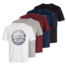 JACK&JONES T-Shirts «Crew Neck», 5er-Pack