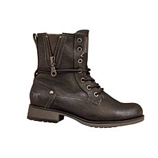 Mustang Damen Schnürstiefel, Warmfutter schwarz