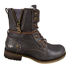 Mustang Bottines à lacets pour femmes, doublure chaude graphite