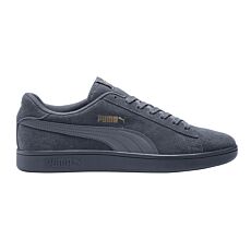 PUMA Sneakers Unisex Smash V2 Style rétro, cuir velours gris