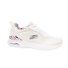 SKECHERS Chaussures à lacets et socquettes, Mesh respirant blanc