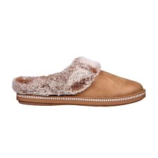 SKECHERS Pantoufle pour dames, microfibre, Memory Foam cognac