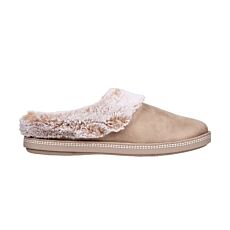 SKECHERS Pantoufle pour dames, microfibre, Memory Foam taupe