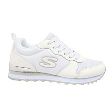 SKECHERS Damen-Jogging-Schuhe, Retro-Look weiss