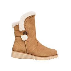 Bottes en cuir SKECHERS, doublure chaude camel