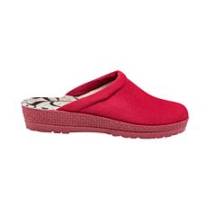 Pantoufles Rohde pour dames, doublure en laine vierge rouge