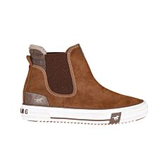 MUSTANG Sneakers femme, avec doublure chaude cognac