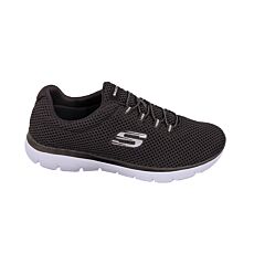 SKECHERS Chaussures pour femmes, respirantes noir-blanc