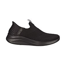 SKECHERS Damen-Slip-Ons, atmungsaktives Stretch Fit schwarz