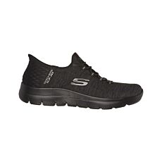 SKECHERS Chaussures pour dames Slip Ins, respirantes noir