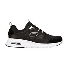 SKECHERS Damensneaker, Softmaterial mit Leder schwarz