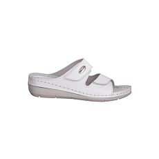 Tamaris Mule, cuir nubuck, semelle moelleuse blanc