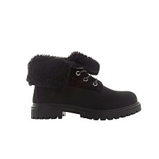 Lumberjack Damen Winterstiefel, pflegeleichtes Nubuk schwarz