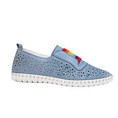 Gemini Schlupfschuhe, softes Anilinleder jeansblau