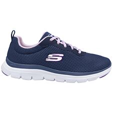 SKECHERS Damenschnürschuhe «FLEX APPEAL 4.0», ultraleicht blau-pink