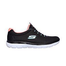 SKECHERS Sneaker für Damen, atmungsaktiv schwarz-pink