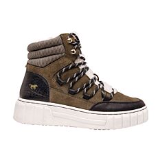 MUSTANG Bottine sneaker femme, doublure chaude olive