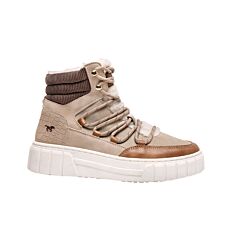 MUSTANG Bottine sneaker femme, doublure chaude beige