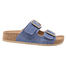 Mubb Sandales avec semmellle à mémoire de forme bleu jean